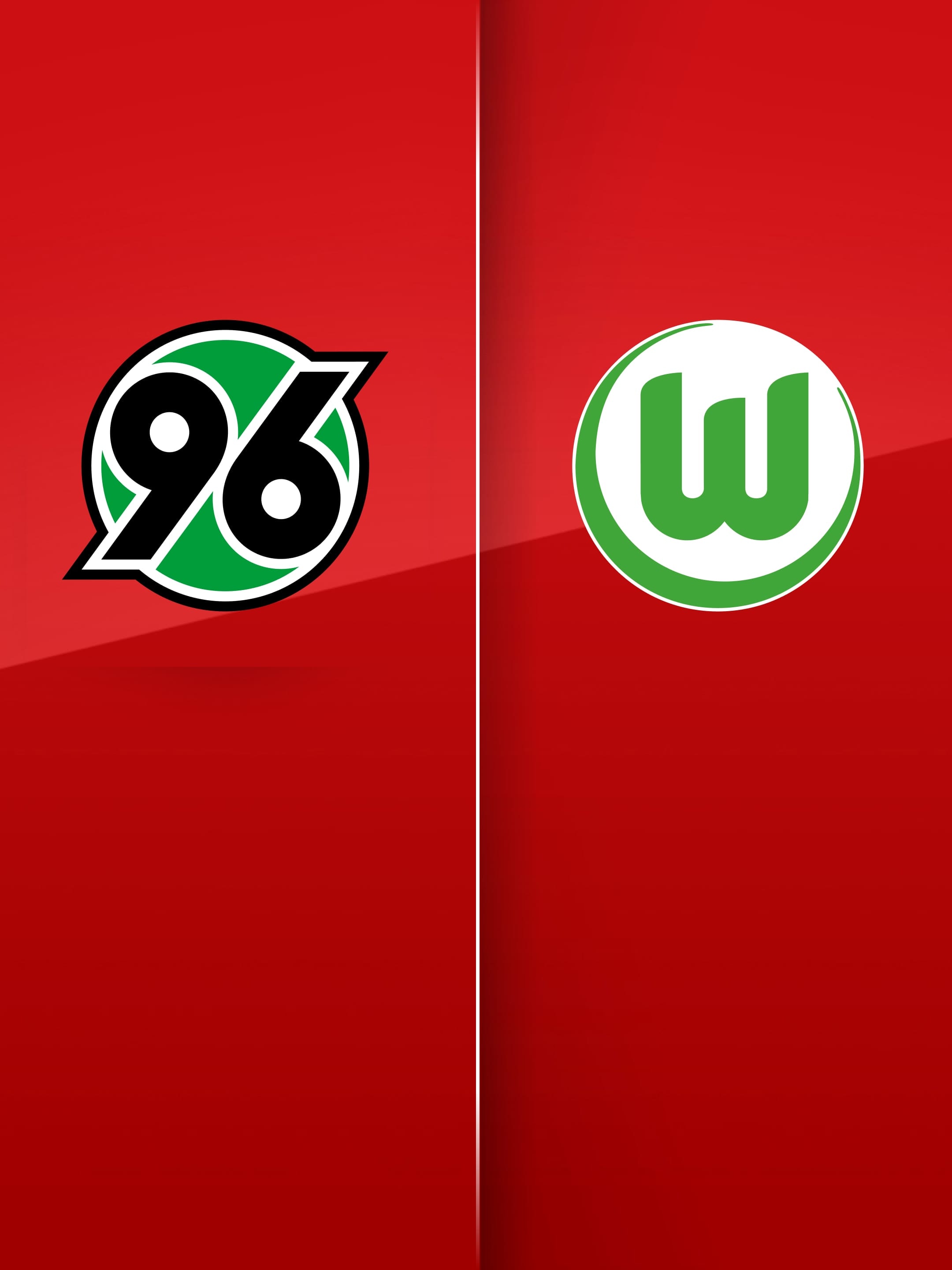 Logos von VHannover 96 und Vfl Wolfsburg